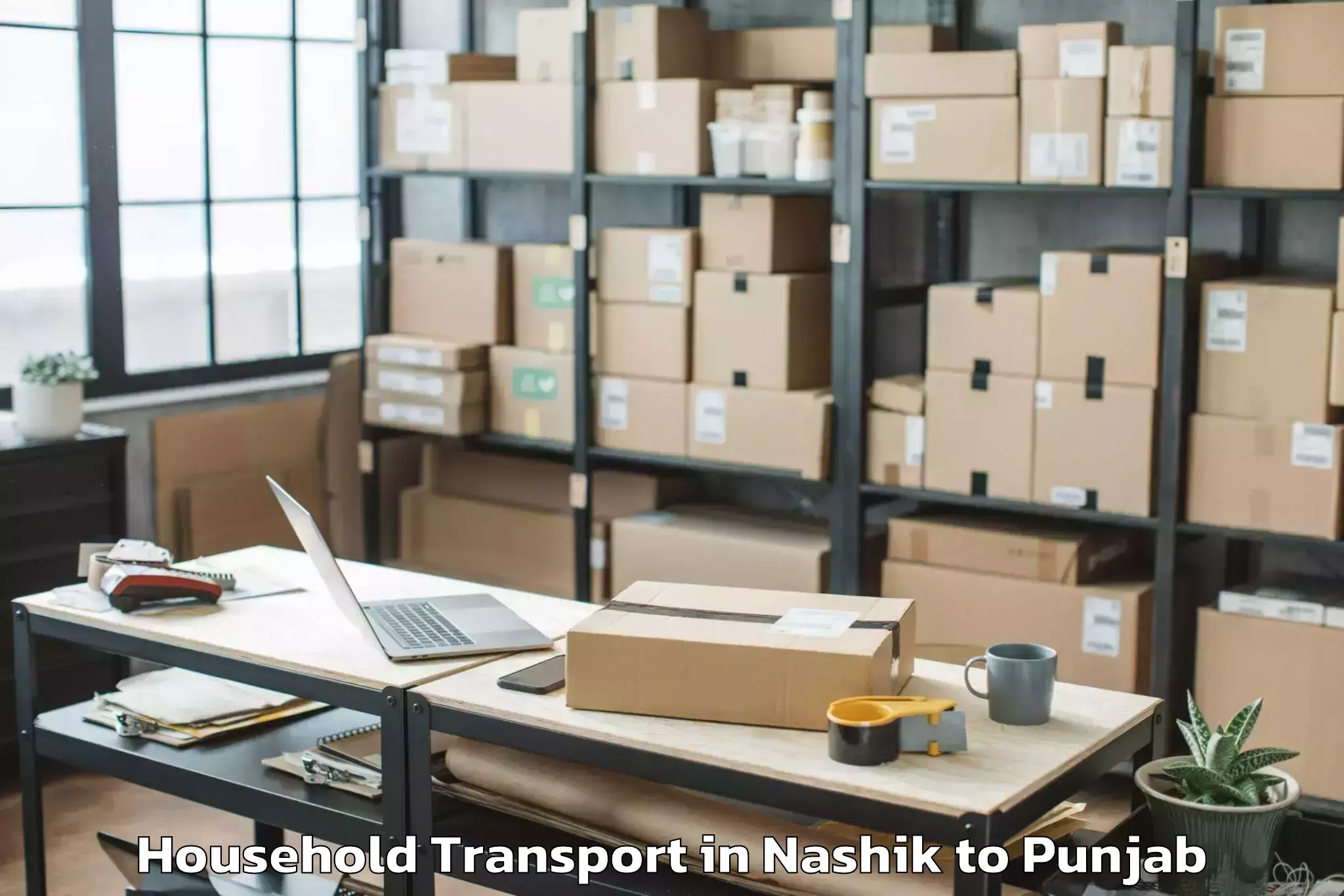 Professional Nashik to Ropar Household Transport